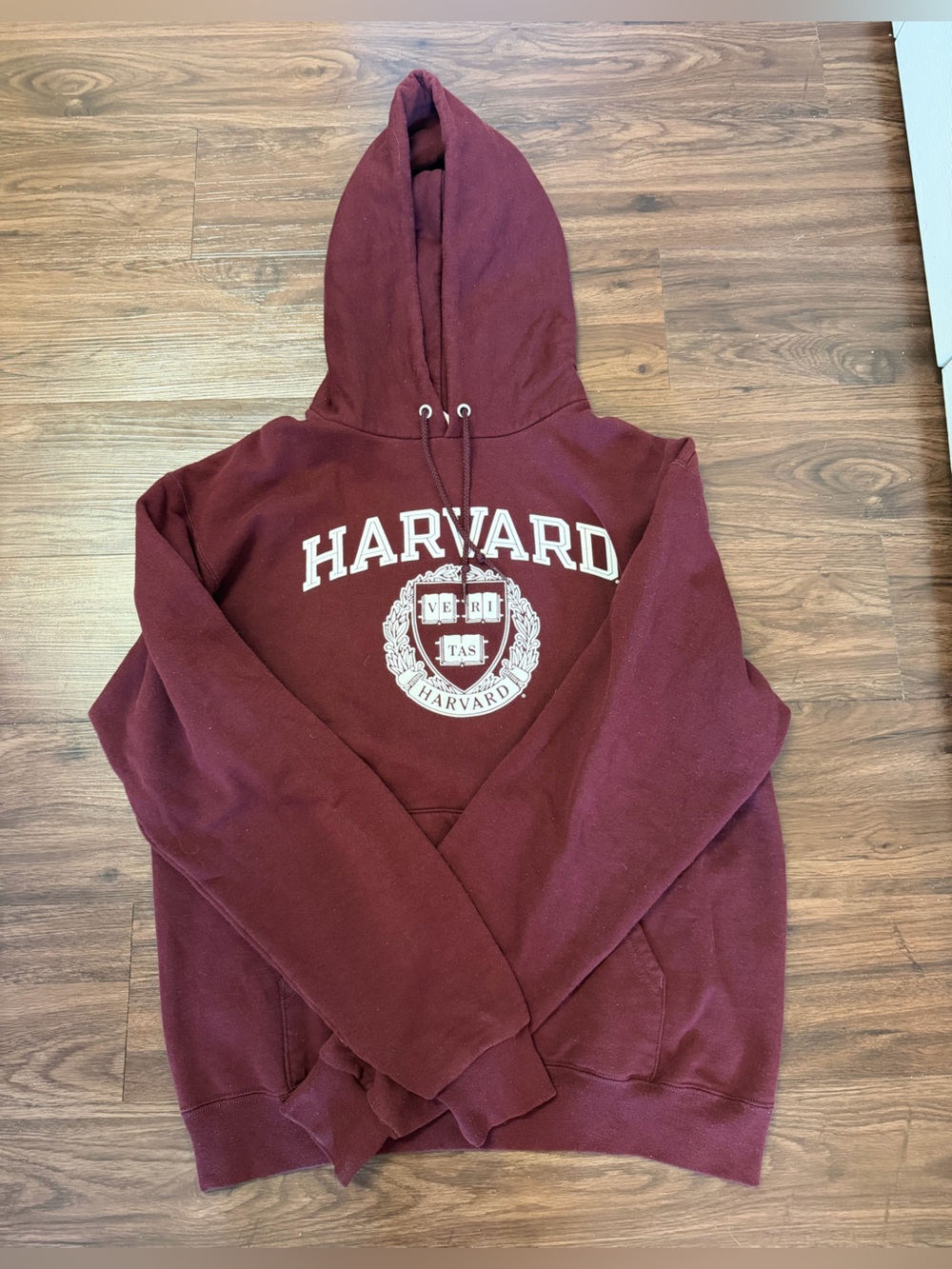 Champion Harvard Maroon Hooded Sweatshirt Pullover